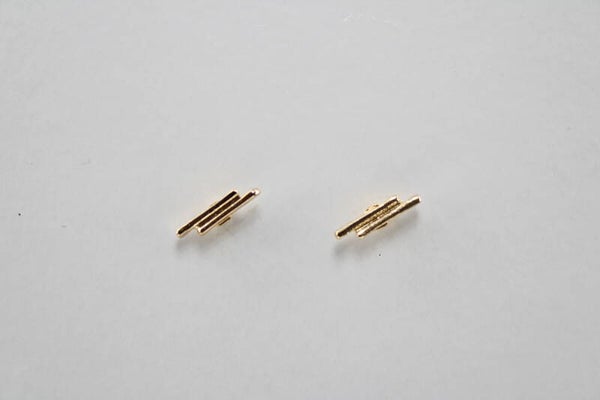 Oorknop Dubbele Cilinder - Oorbellen