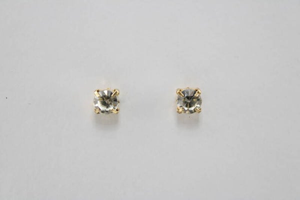 Oorknop Vierkant Met  Steen - Oorbellen