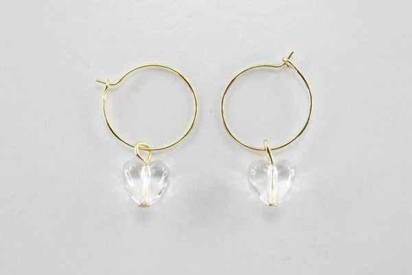 1Creolen Met Hart - Oorbellen