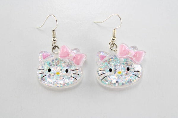 Hello Kitty Met Strik - Oorbellen