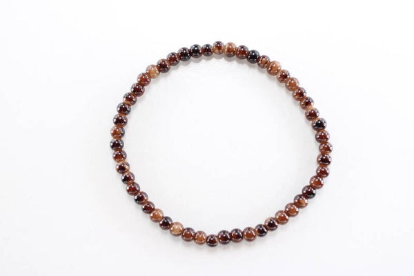 Zwart/Bruine Natuurstenen Kralen - Armband  Dream Natuursteen