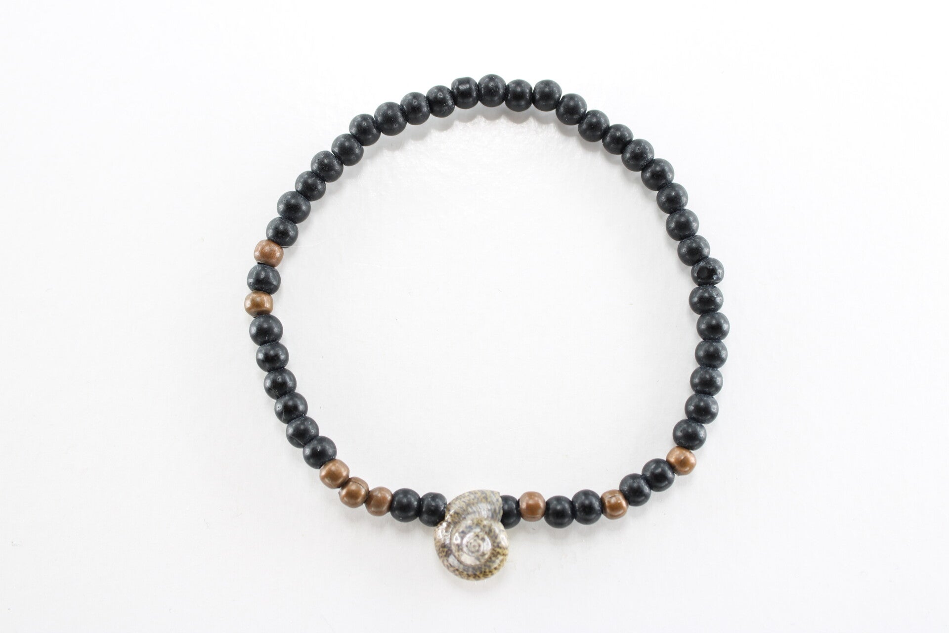 Natuurstenen Kralen Met Schelp Divers - Armband Dream Natuursteen
