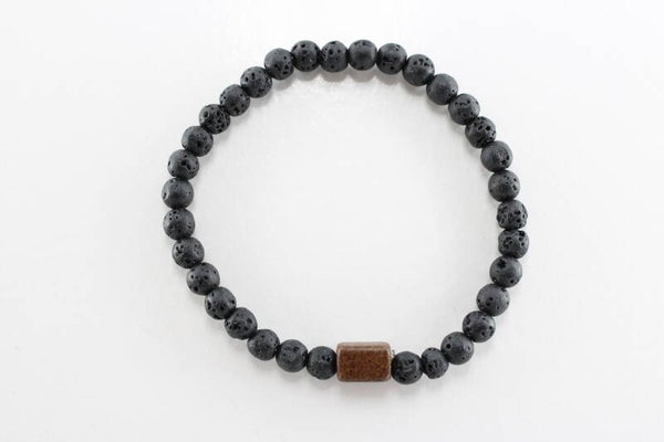 Natuurstenen Kralen Met Vierkant - Armband Dream Natuursteen