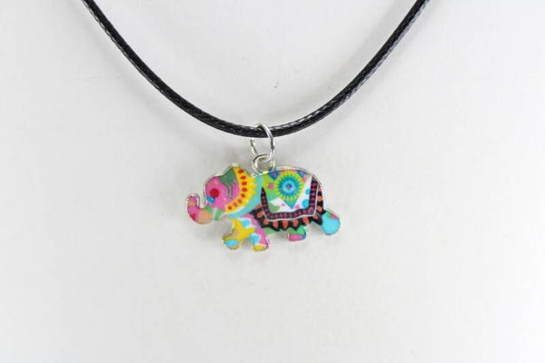 Mandela Gekleurde Olifantjes Divers - Ketting Dream