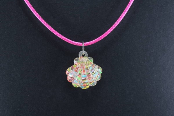 Gekleurde Sint Jacobsschelp - Ketting Natuur