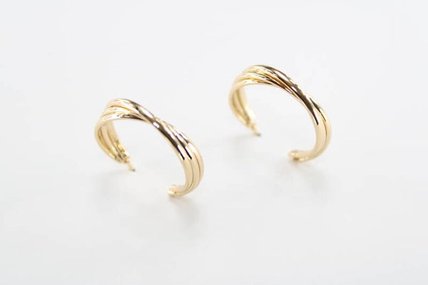 Gevlochten Creool 22 mm - Oorbellen Hoop 22