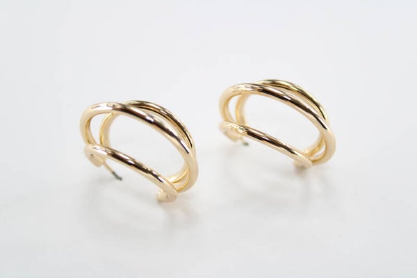 Triple Oorring 23 mm - Oorbellen Hoop 23 mm