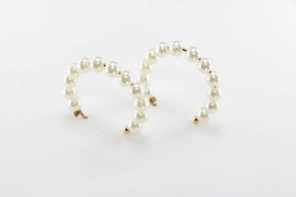 Parel Hoops 35 mm - Oorbellen Hoop 35