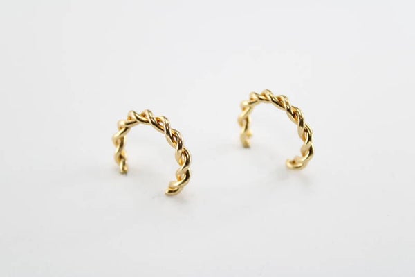 Wokkel Hoop 19 mm - Oorbellen Hoop 19