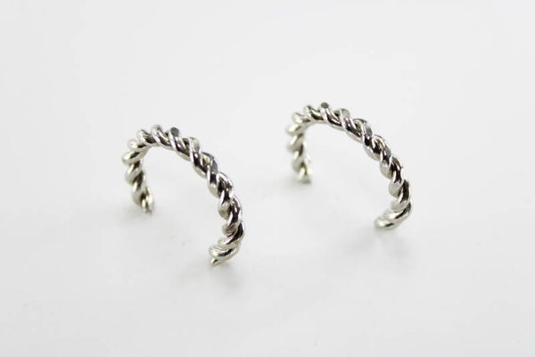 Twisted Rope Hoops 25 mm - Oorbellen Hoop 25
