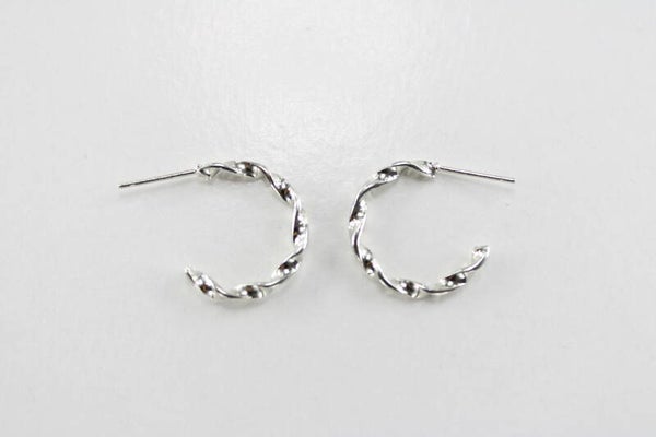 Getwiste C Hoops 20 mm - Oorbellen Hoop 20