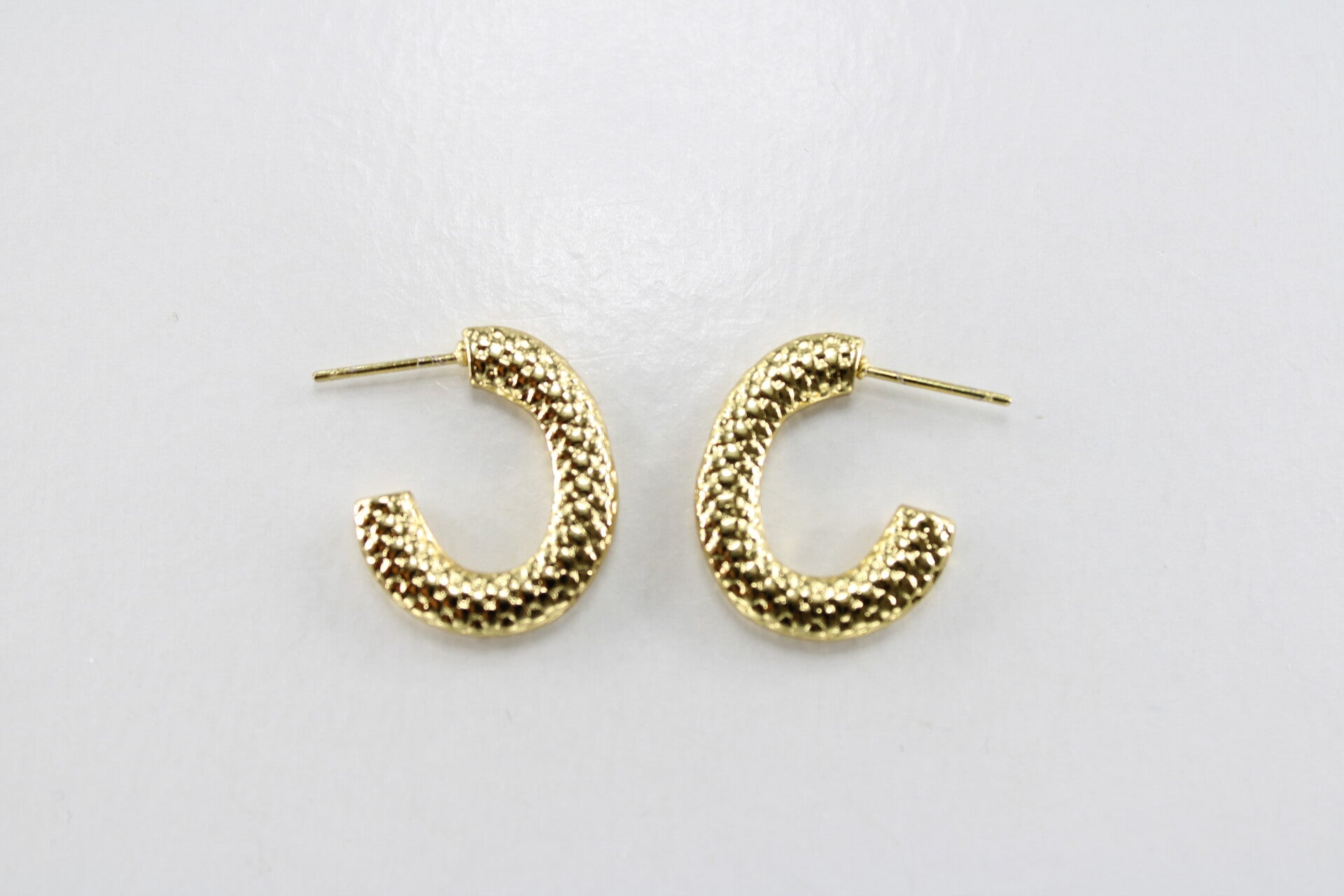 Hoops Met Textuur 20 mm - Oorbellen Hoop 20