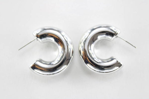 C-vorm Hoepel Hoops 28 mm - Oorbellen Hoop 28