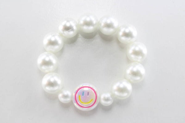 Smiley Met Dikke Kralen - Armband Kralen
