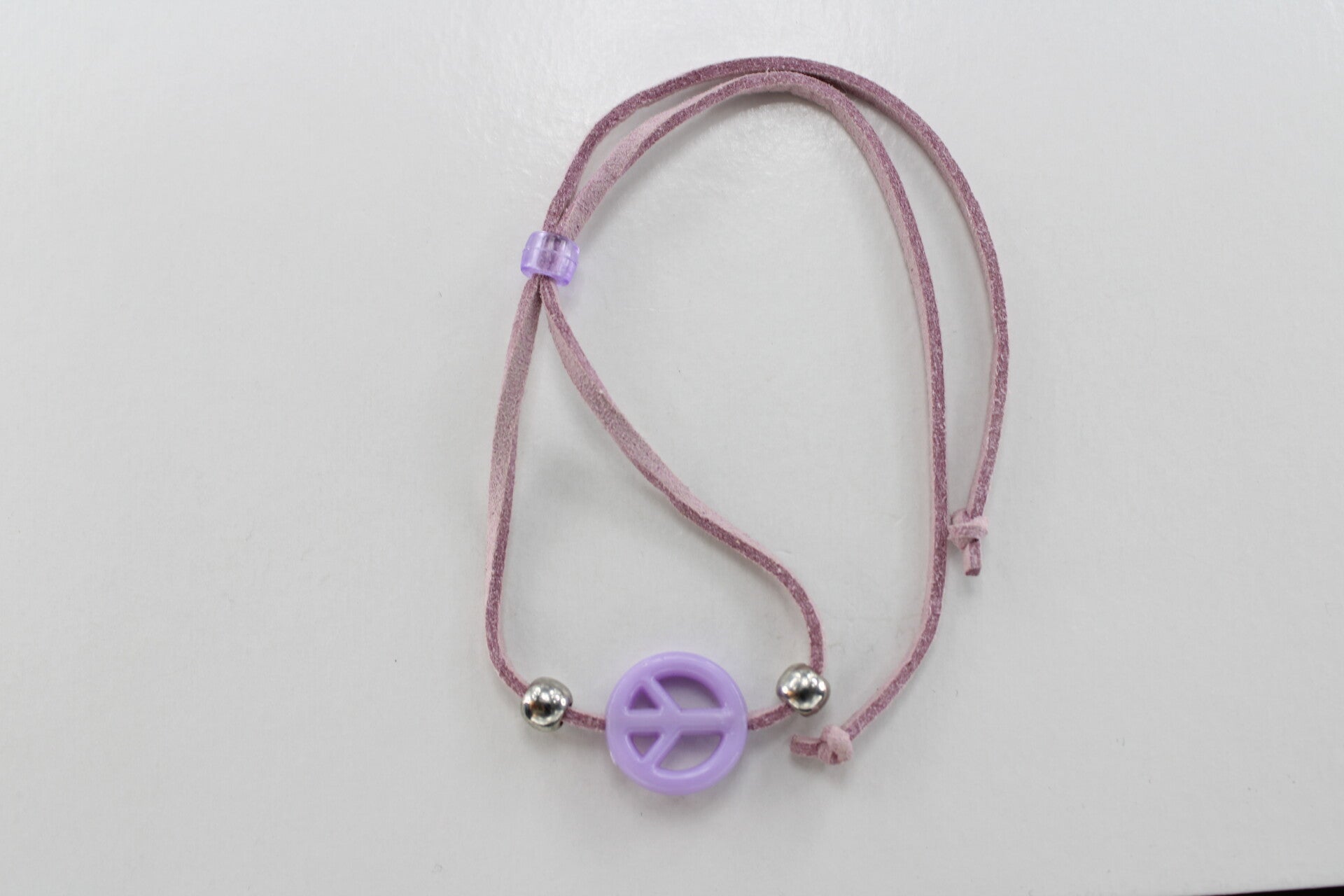 Leren Bandjes Met Peace Symbool Divers - Armband Kralen