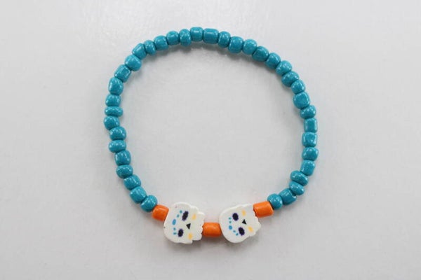 Kralen Armband Met Doodshoofdjes Divers - Armband Kralen