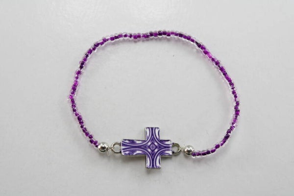Kleine Kraaltjes Met Gekleurd Kruis Divers - Armband Kralen