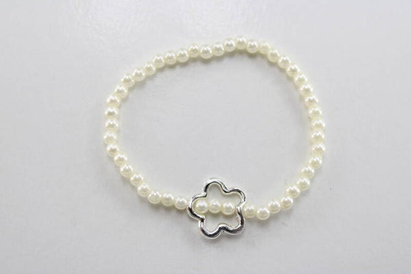 Open Bloem Armband - Armband Natuur