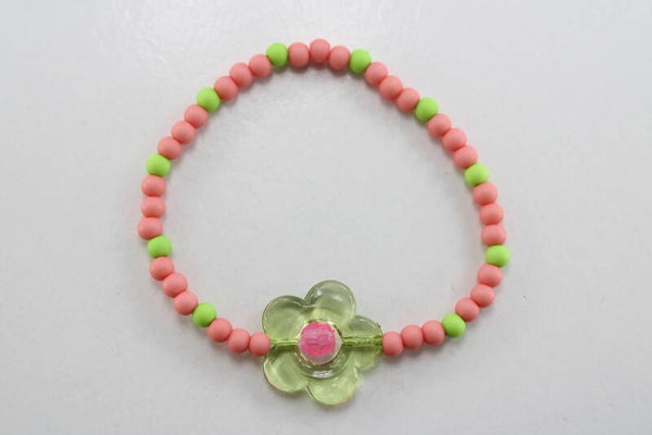 Kleurrijk Met Bloem Divers - Armband Kralen