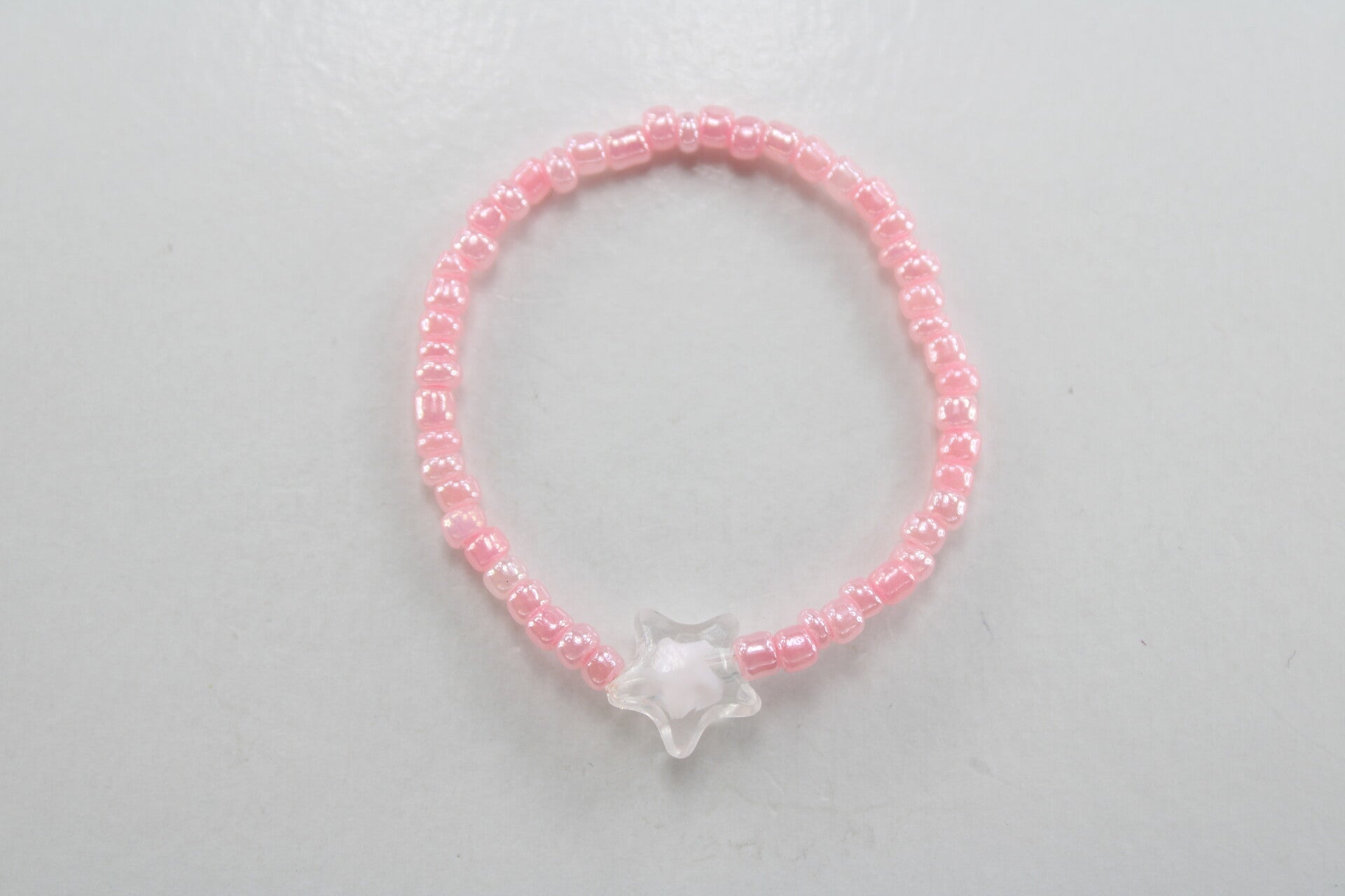 Peuter/Kleuter Armband Met Ster Divers - Armband Kralen Natuur