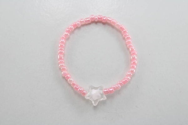Peuter/Kleuter Armband Met Ster Divers - Armband Kralen Natuur