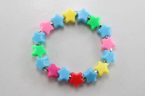 Peuter/Kleuter Armband Regenboog Sterretjes Divers - Armband Kralen