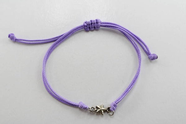 Touwbandje Met Ster - Armband Touwbandje Natuur