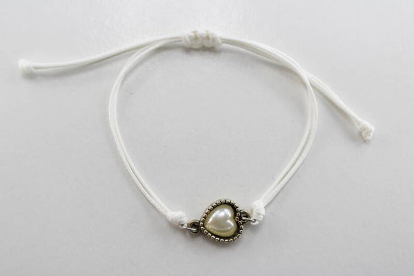 Touwbandje Met Hart - Armband Touwbandje Hart
