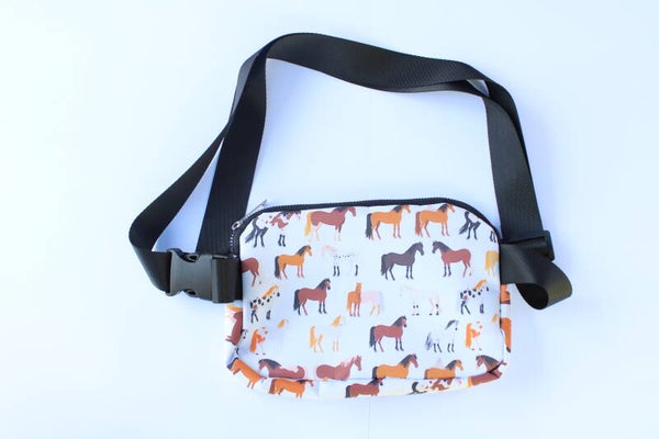 Schoudertas Met Paardenprint Duvers - Tassen Dieren