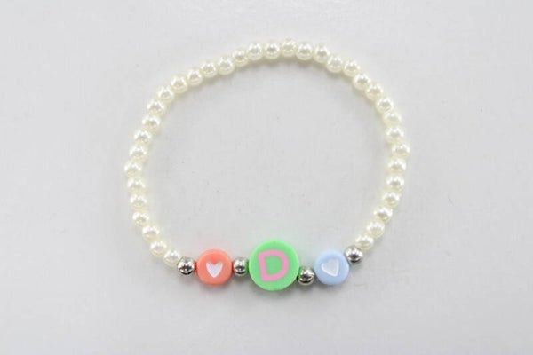 1Letter With Love - Armband Kralen Tekst
