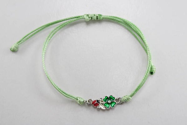 Touwbandje Klavertje Vier Divers - Armband