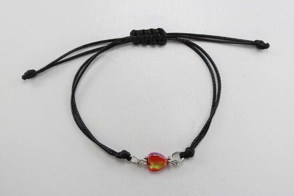 Touwbandje Met Hartbedel Divers - Armband Hart