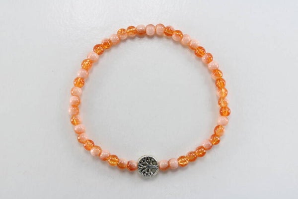 Levensboom Kralenarmband Oranje