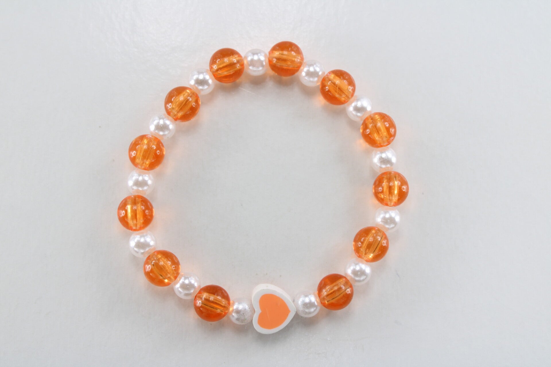 Kralen Armband Hart - Armband Oranje