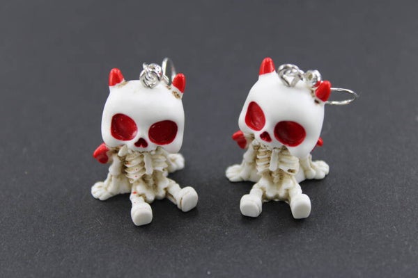 Demonen Skelet - Oorbellen Halloween