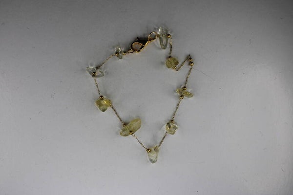 Goud Met Natuursteen - Armband