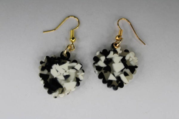 Ribbel Hartjes - Oorbellen