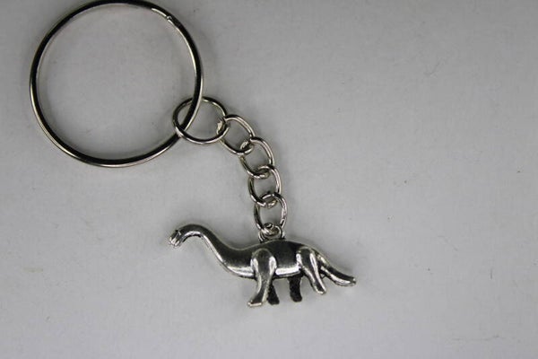 Zilveren Diplodocus - Sleutelhanger