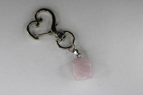 Natuurstenen Met Hartjes Ring - Sleutelhanger