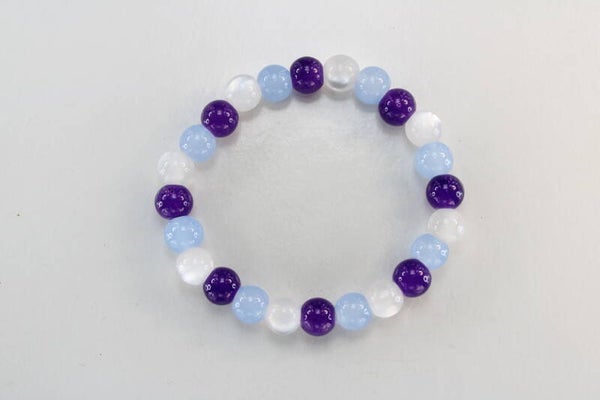 Blue/Purple - Armband Kralen