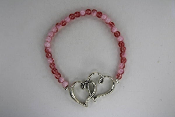 Gekleurde Kralen Met Twee Hartjes Divers - Armband Kralen