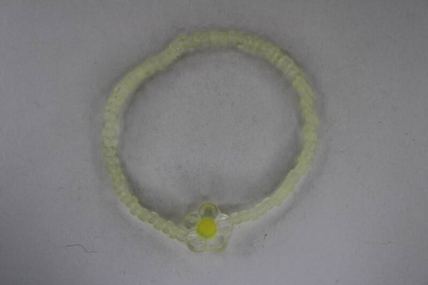 Doorzichtig/Gekleurde Pastel Kralen Met Bloem Divers  - Armband