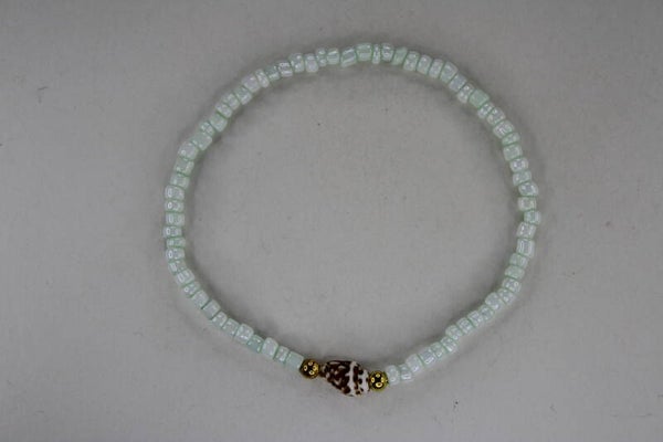 Divers Gekleurde Kralen Met Schelpje Divers - Armband