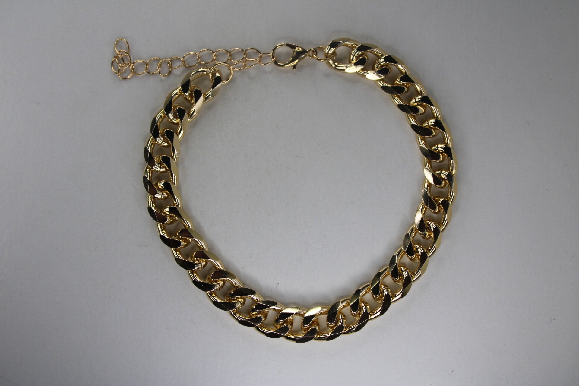 Chunky Gouden "Chain" - Enkelbandje