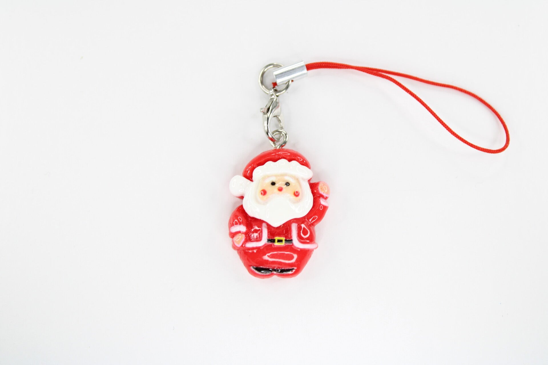 Zwaaiende Kerstman - Telefoonhanger