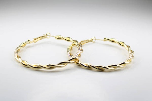 Gewoven Hoops - Oorbellen