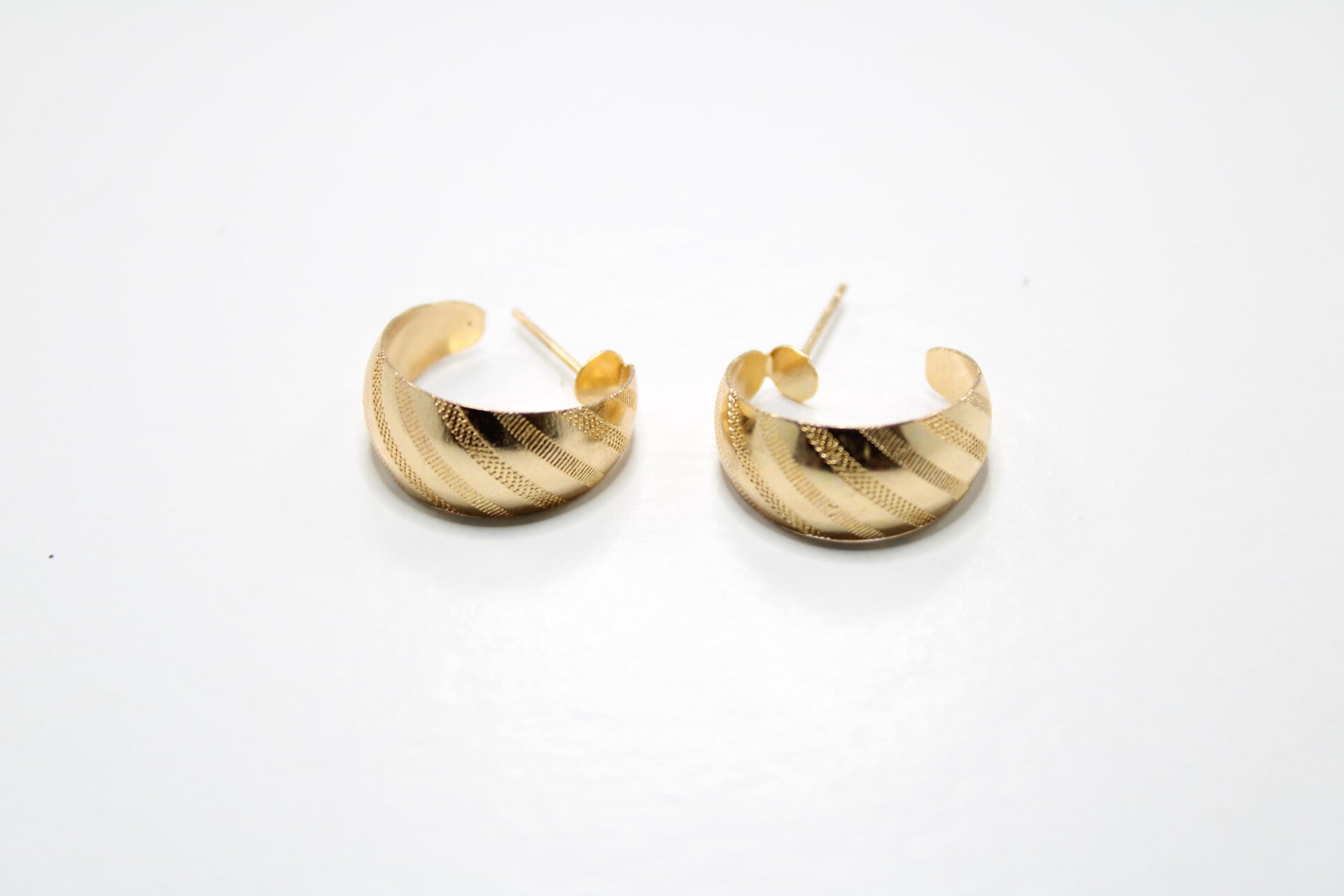 Klassieke Hoops Met Streep Divers - Oorbellen