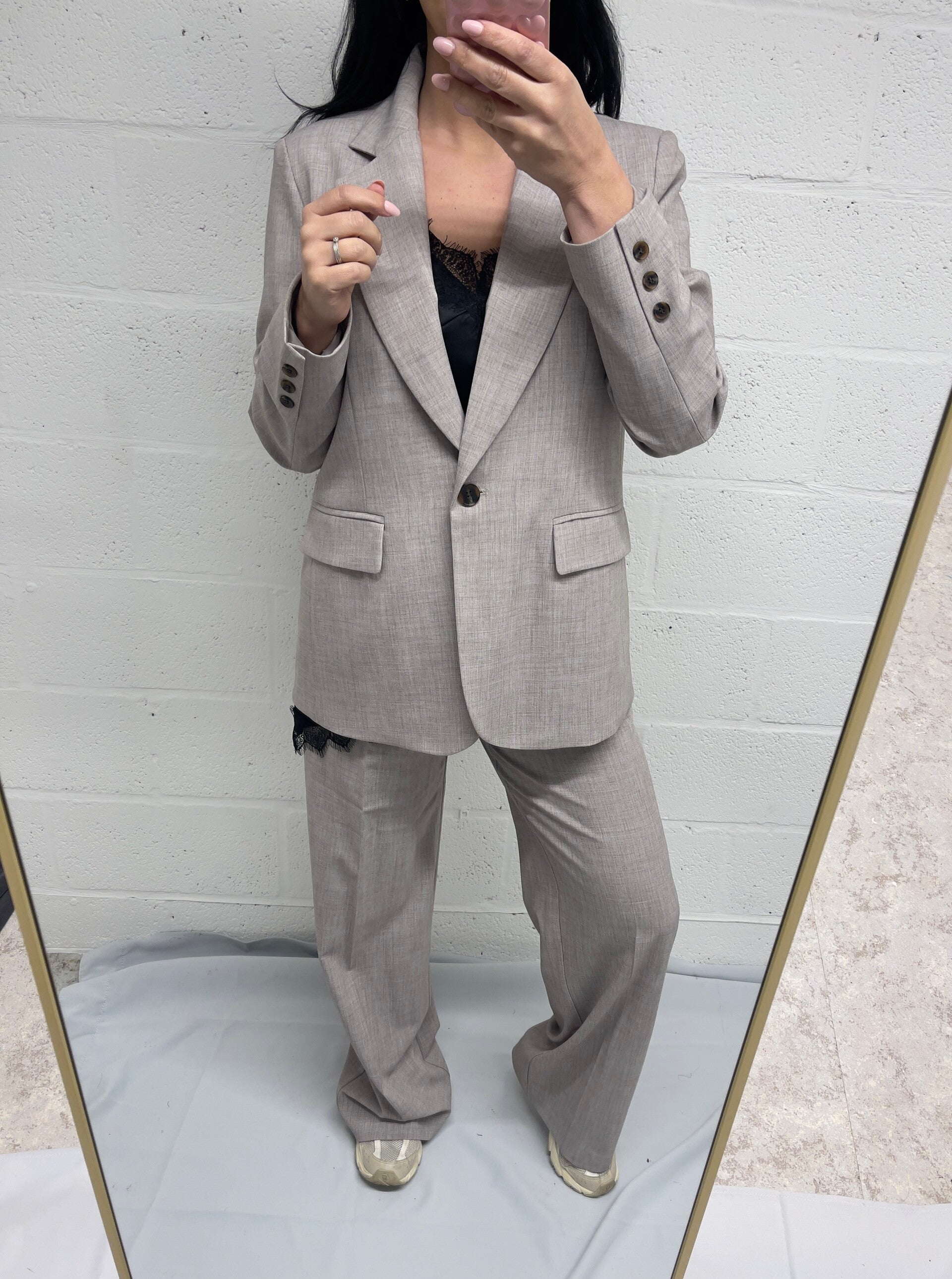 Grijze kostuum (2-delig)