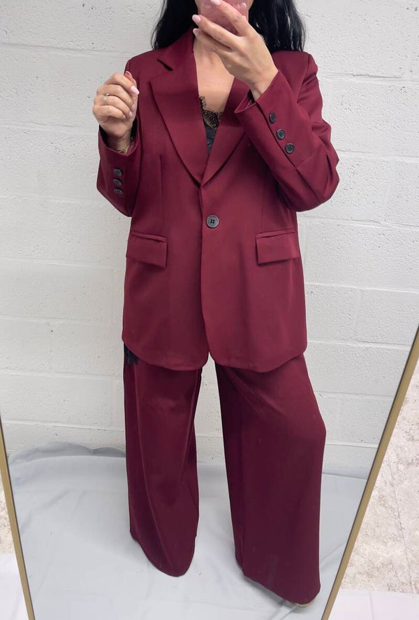 Bordeaux kostuum (2-delig)