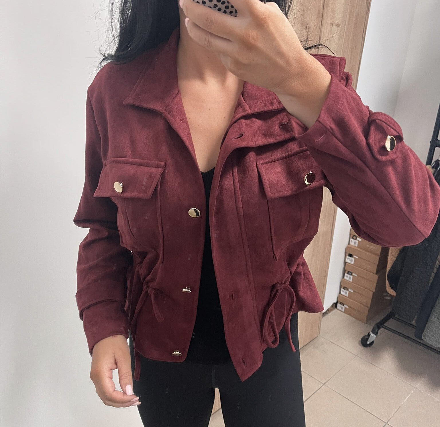 Suède jas (div.kleuren)